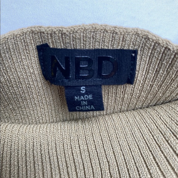 NBD Revolve Taupe Halter Dress - Picture 6 of 8